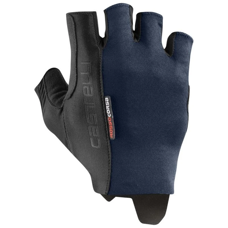 Castelli Mens Rosso Corsa Espresso Gloves (Savile Blue) | Sportpursuit