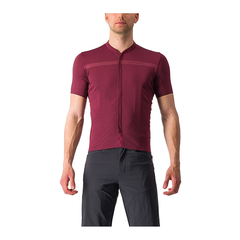 Castelli Mens Unlimited Allroad Jersey (Bordeaux) | Sportpursuit.com