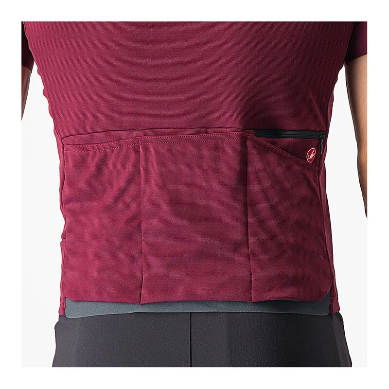 Castelli Mens Unlimited Allroad Jersey (Bordeaux) | Sportpursuit.com