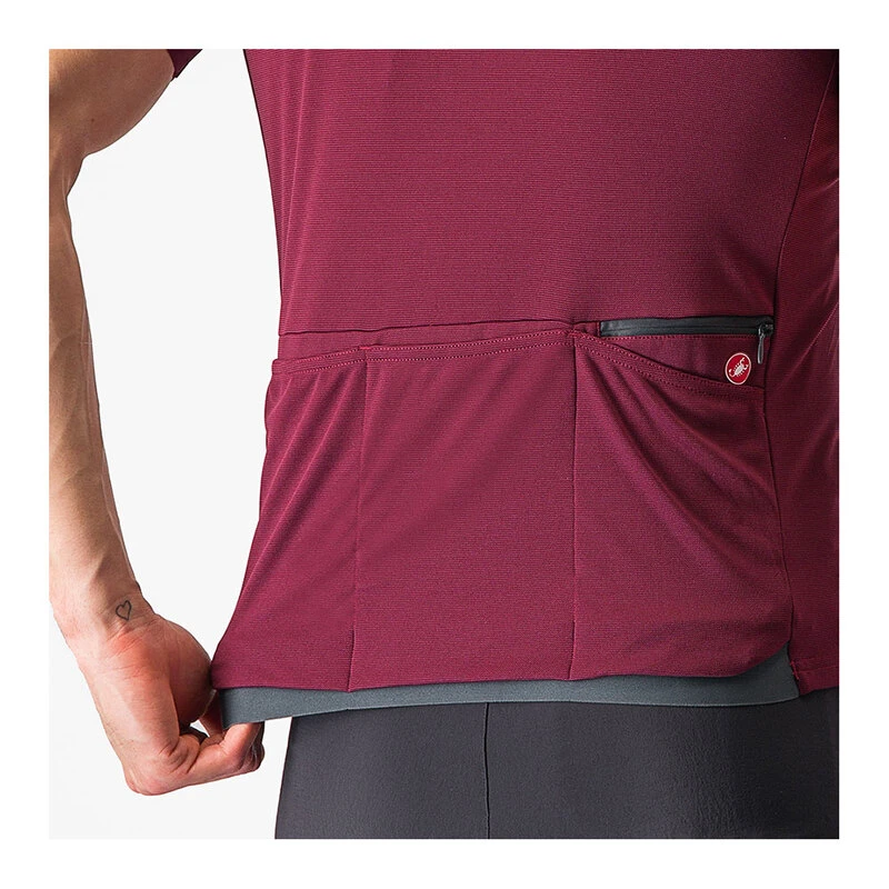 Castelli Mens Unlimited Allroad Jersey (Bordeaux) | Sportpursuit.com