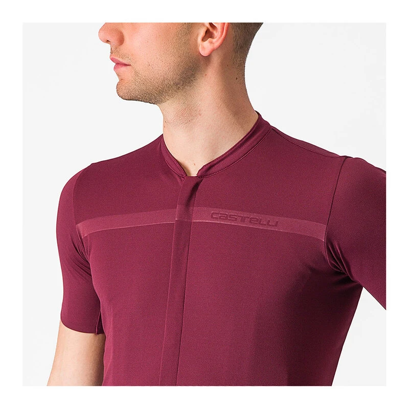 Castelli Mens Unlimited Allroad Jersey (Bordeaux) | Sportpursuit.com