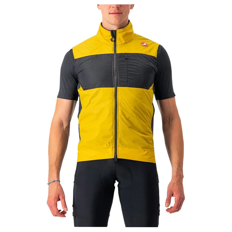 Castelli Mens Unlimited Gilet (Goldenrod/Dark Grey) | Sportpursuit.com