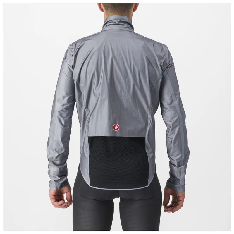 Castelli Mens Tempesta Lite Waterproof Jacket (Grey) | Sportpursuit.co