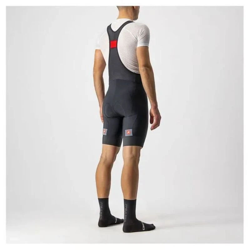Castelli Mens Entrata Bib Shorts (Black) | Sportpursuit.com