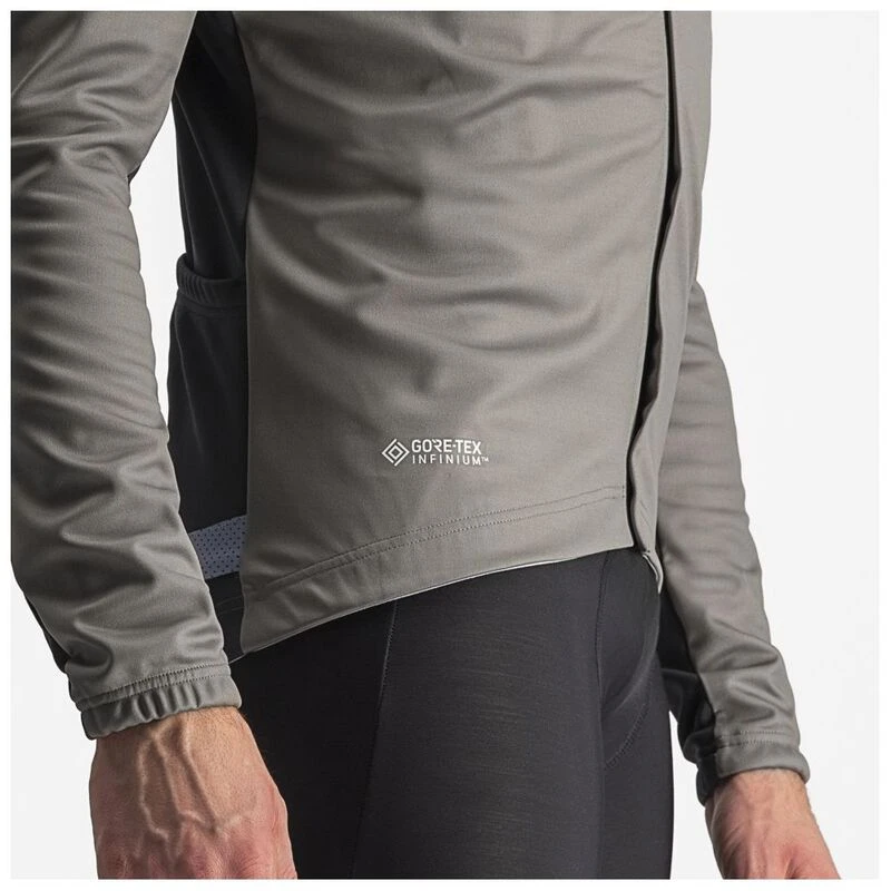 Castelli Mens Transition 2 Jacket (Nickel Gray/Dark Gray/Silver Reflex