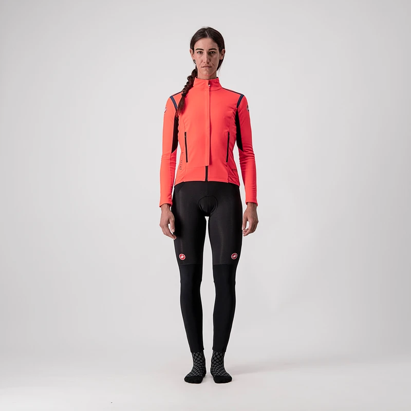 Castelli Womens Perfetto Ros Long Sleeve Jacket (Brilliant Pink) | Spo