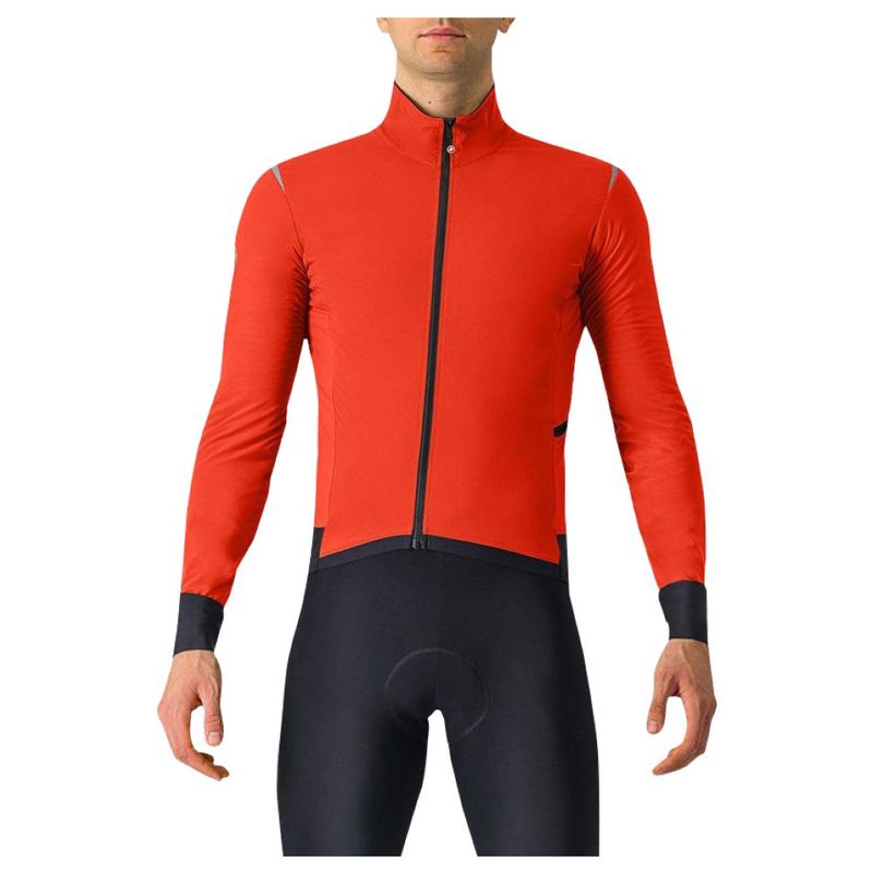 Rapha Mens Pro Team Insulated Jacket (Red/Dark Red) | Sportpursuit.com