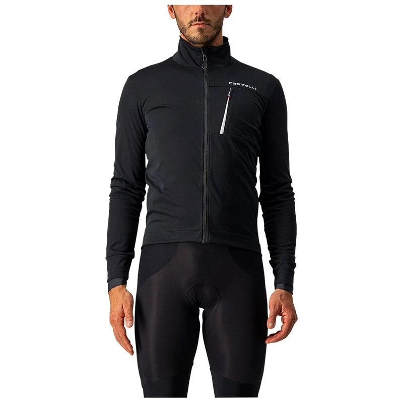 Castelli Mens Go Windproof Jacket (Light Black/White) | Sportpursuit.c