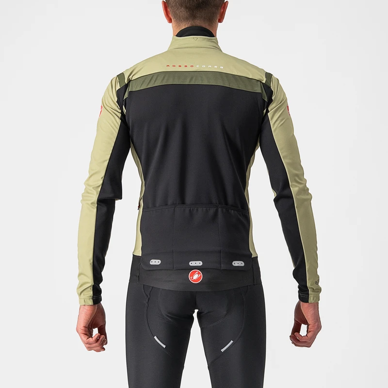 Castelli Mens Alpha Ros 2 Light Jacket (Green Tea/Military Green/Black