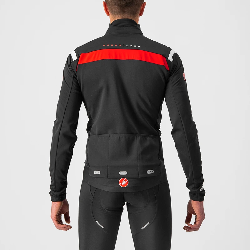 Castelli Mens Alpha Ros 2 Light Jacket (Light Black/White/Black) | Spo