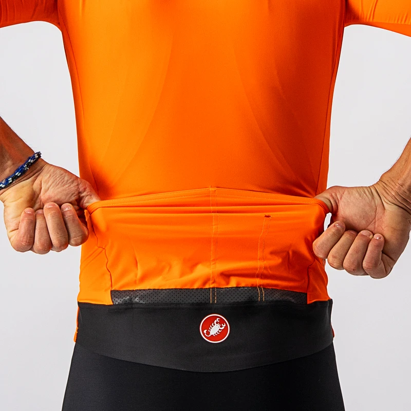 Castelli Mens Perfetto Ros Light Jersey (Brilliant Orange) | Sportpurs