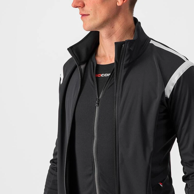 Castelli Mens Alpha Ros 2 Light Jacket (Light Black/White/Black) | Spo Castelli Mens Alpha Ros 2 Light Jacket (Light Black/White/Black) | Spo