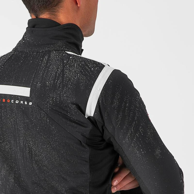 Castelli Mens Alpha Ros 2 Jacket (Light Black/White/Dark Gray) | Sport