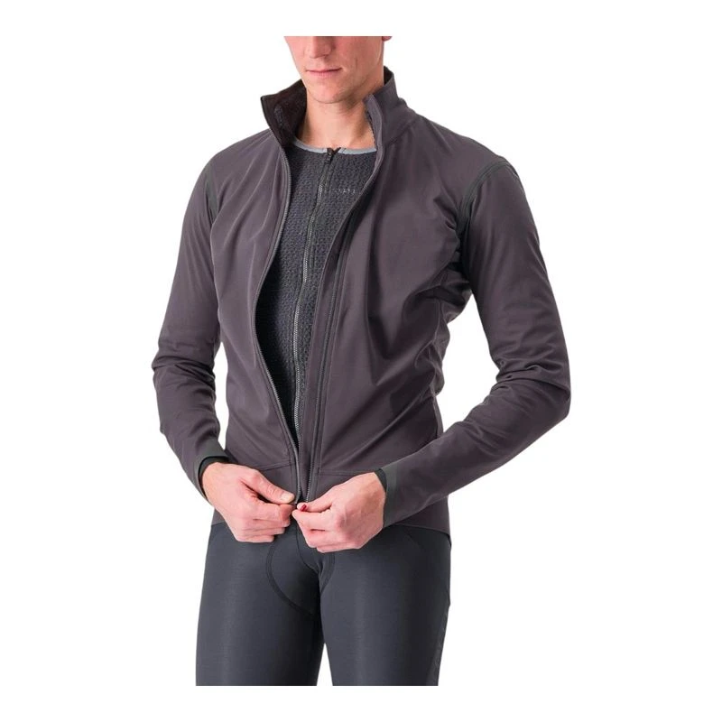 ウェア CASTELLI ALPHA ULTIMATE INSULATED JACKET Castelli Mens Alpha Ultimate Insulated Jacket (Grey) | Sportpursuit.co