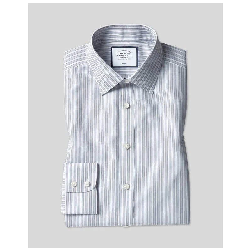 slim fit dress slacks The White Signature Fine Twill Custom Shirt main image 0