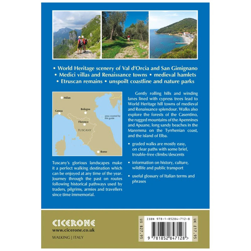 Cicerone Walking in Tuscany Book | Sportpursuit.com