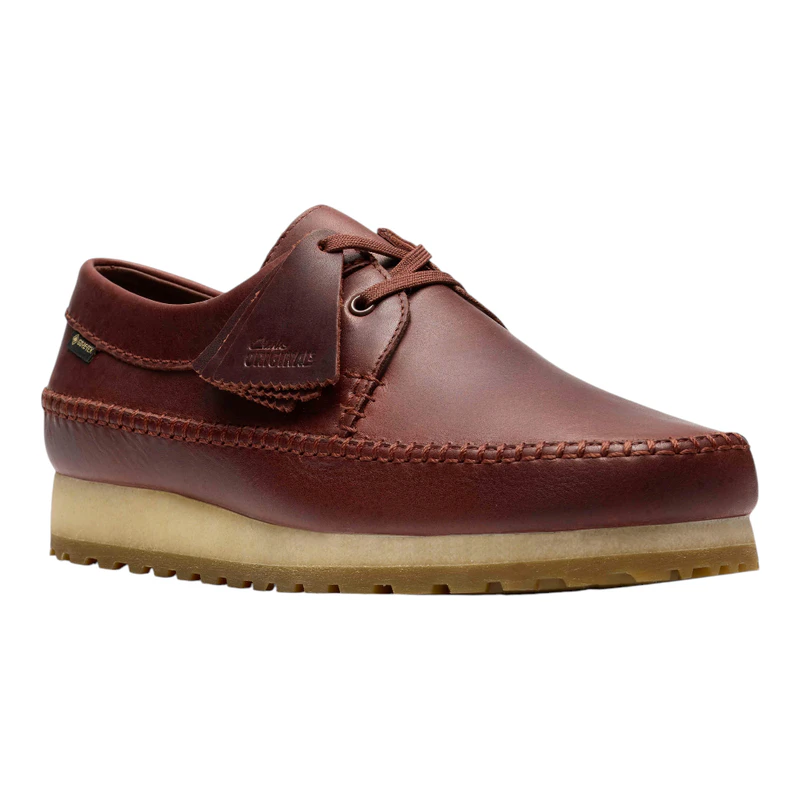 Clarks Mens Weaver GTX RB Casual Shoes (Brown) | Sportpursuit.com