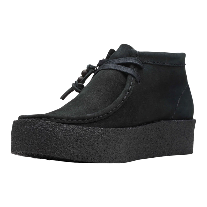 Clarks Womens WallabeeCup Bt Casual Shoes (Black) | Sportpursuit.com