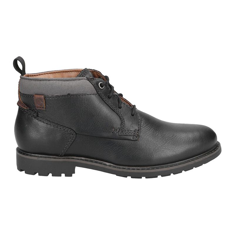Clarks Mens Badell Seam Casual Shoes (Black/Black) | Sportpursuit.com