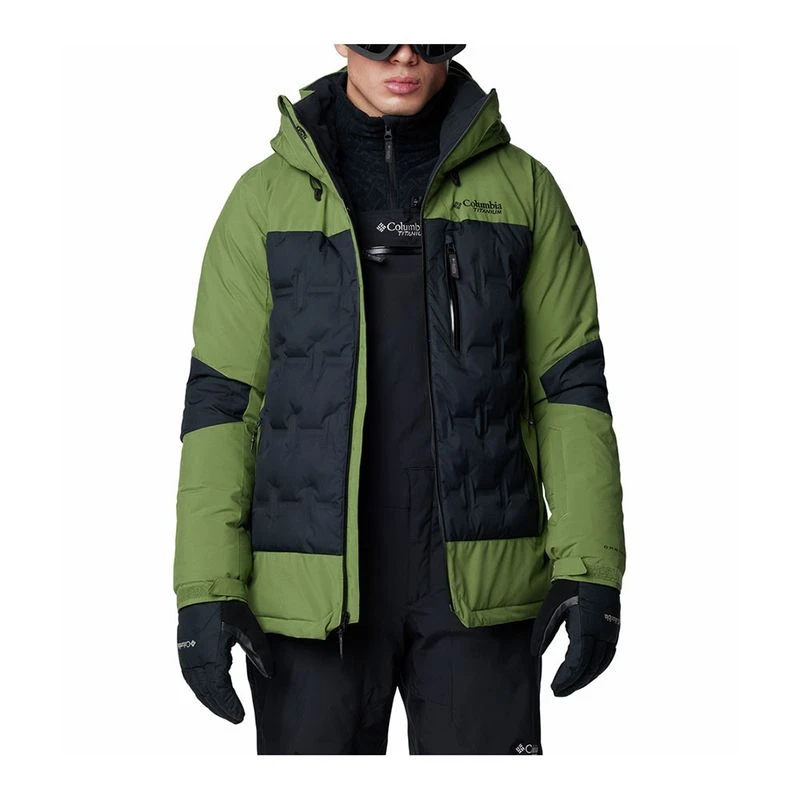 Veste Polaire Columbia Homme Taille L - Camouflage Vert, Fermeture éclair Intégrale, Chaude Et Légère