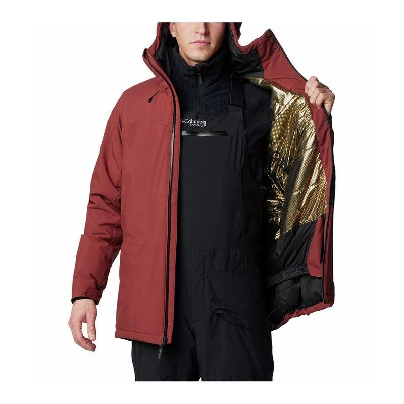 Veste Columbia Omni-Tech Imperméable - Homme Taille L - Rouge Fuchsia - Capuche