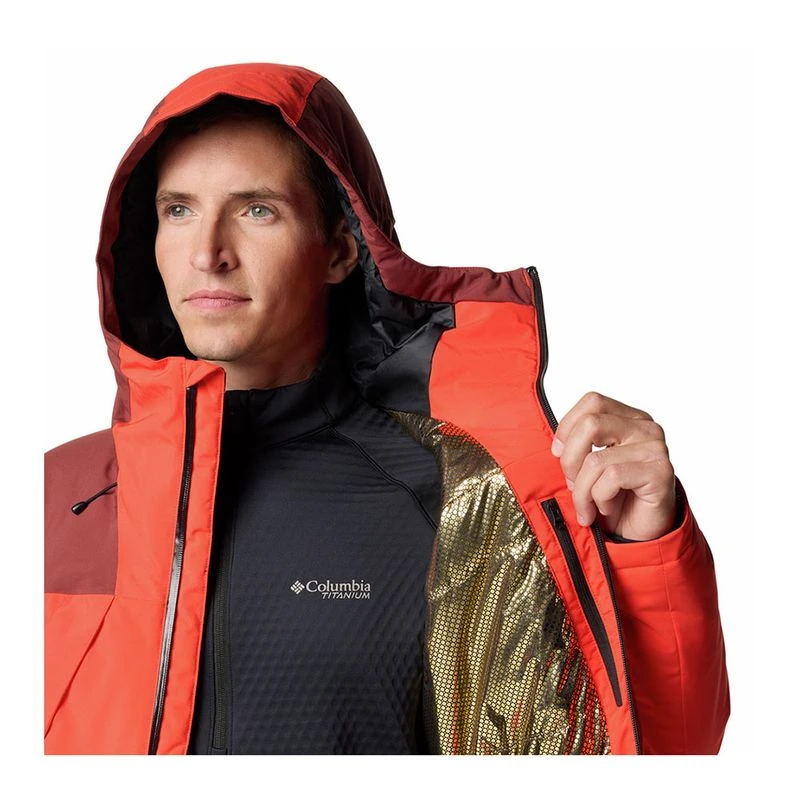 Columbia Mens PowBound™ Jacket (Orange) | Sportpursuit.com