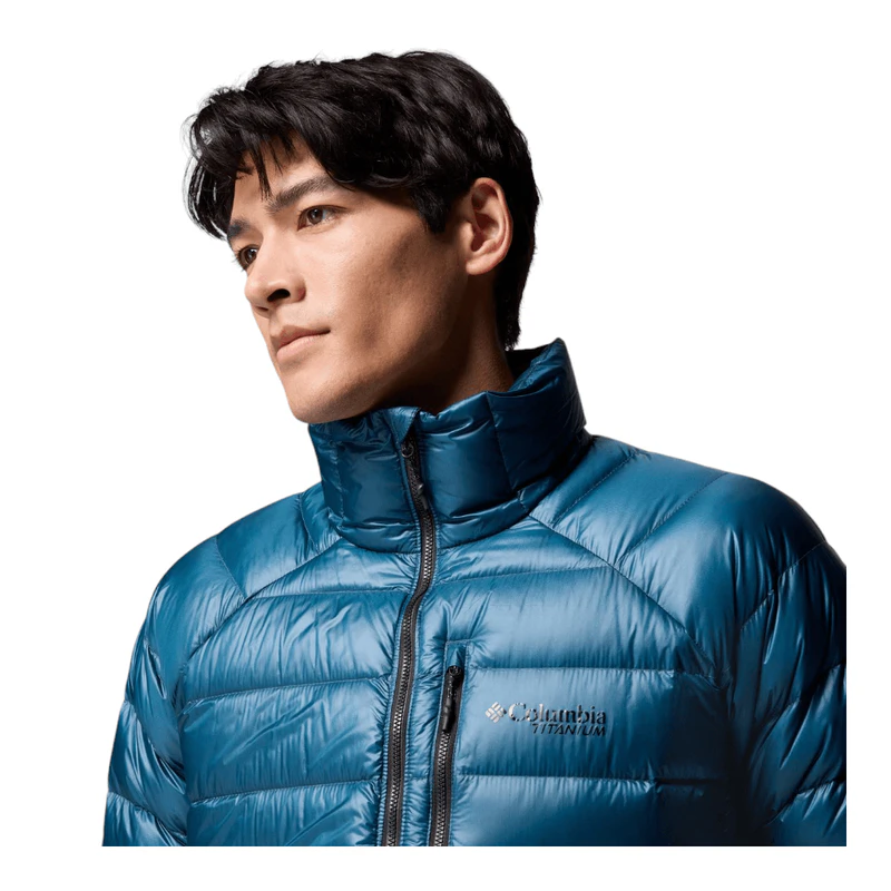 columbia mens down jacket blue