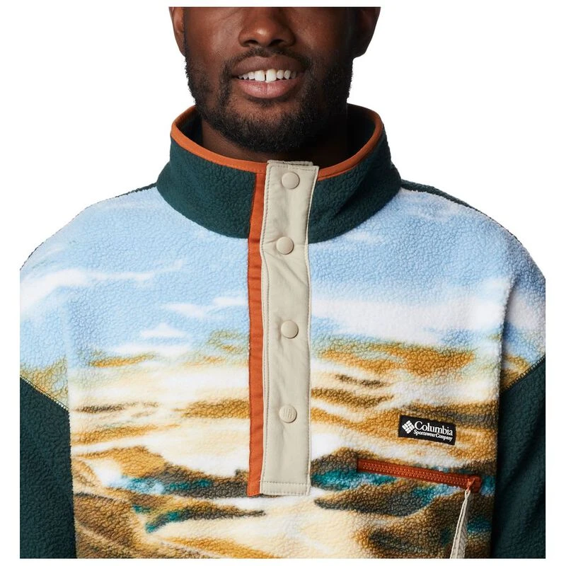 Columbia Mens Helvetia 1/2 Snap Fleece Pullover (Warm Copper/CRG) | Sp