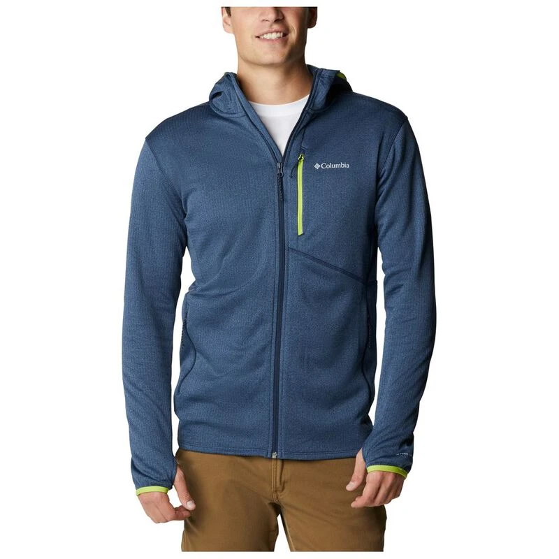 Columbia Mens Park View Fleece Full Zip Hoodie (Collegiate Navy Heathe