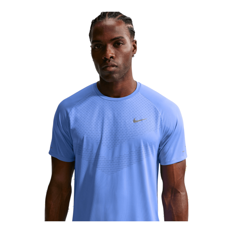 Nike Mens Dri-Fit Advantage Stride Short Sleeve Jersey (Blue) | Sportp