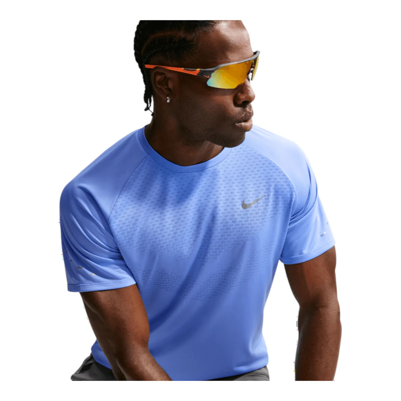 Nike Mens Dri-Fit Advantage Stride Short Sleeve Jersey (Blue) | Sportp