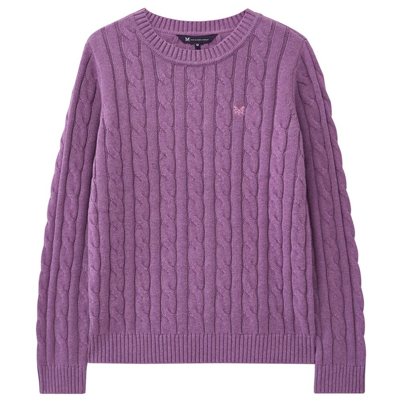 Fat Face Womens Lily Lace Henley Top (Raspberry) | Sportpursuit.com