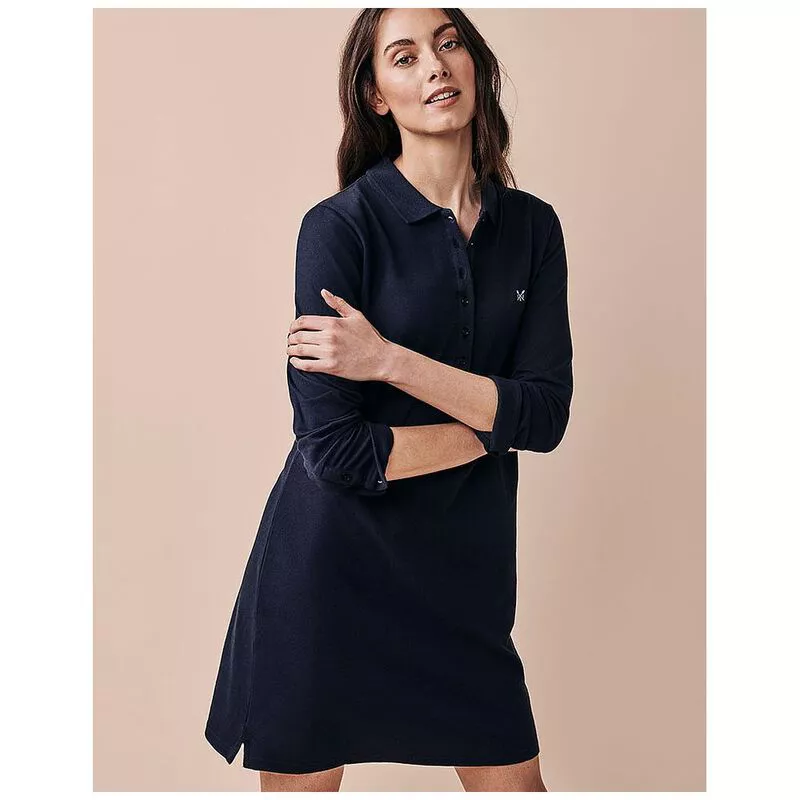 knee length dresses for ladies POLO MAXI DRESS BLACK – SPRWMN main image 0