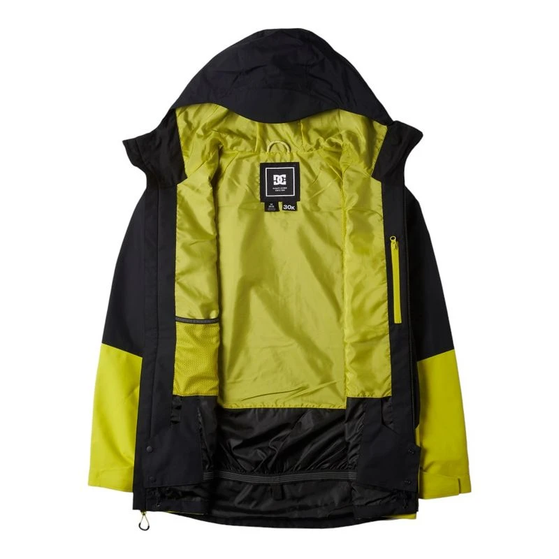DC 30K イエローフード付きジャケット　最終値下げ DC Shoes Mens Intel 30K Jacket (Black) | Sportpursuit.com