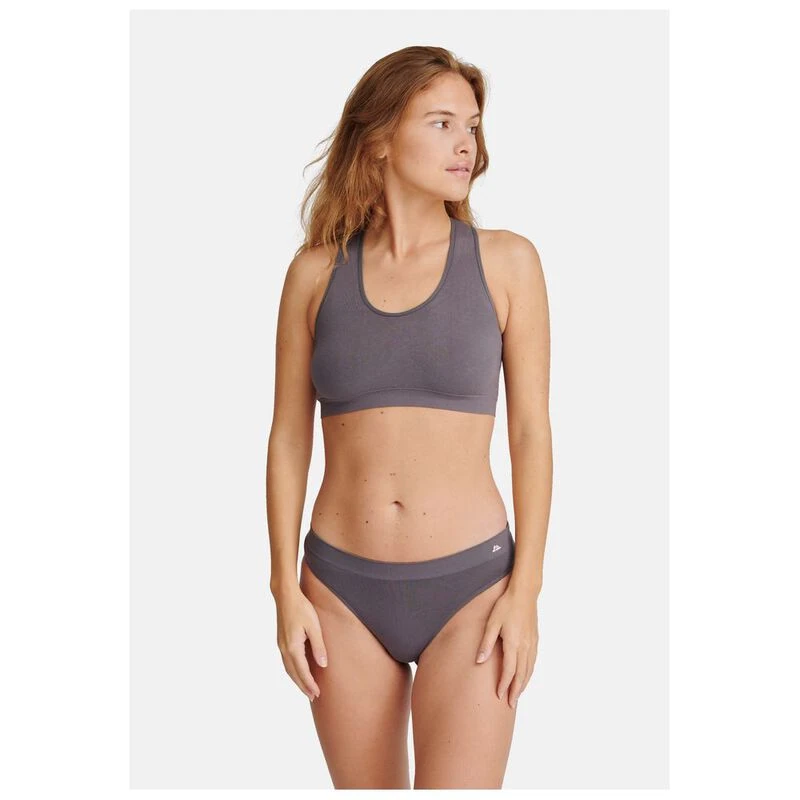 SCHIESSER Pure Rib Bralette  1-pack , Dames Bustier Dubbelrib Biologisch Katoen Zwart 179880 202