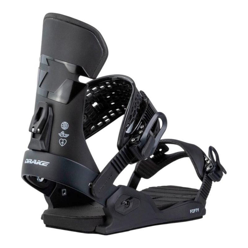 Drake Jade All Mountain Snowboard Bindings (Black) | Sportpursuit.com