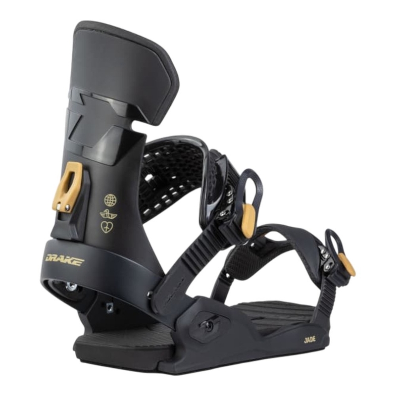 Drake Jade All Mountain Snowboard Bindings (Black) | Sportpursuit.com