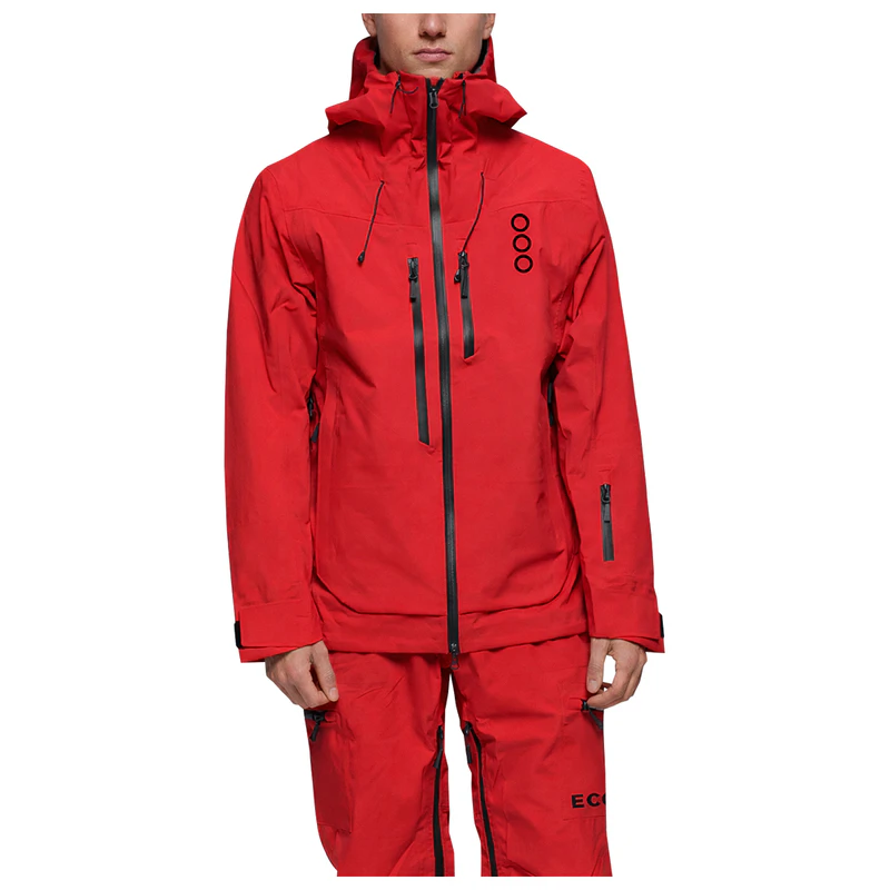 Red Jacket Snow Ecoon Mens Snow Jacket (Red/Dark Red) | Sportpursuit.com