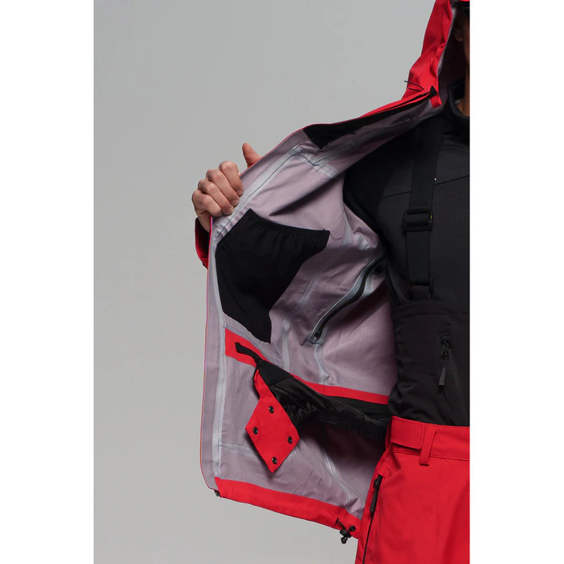 Red Jacket Snow Ecoon Mens Snow Jacket (Red/Dark Red) | Sportpursuit.com