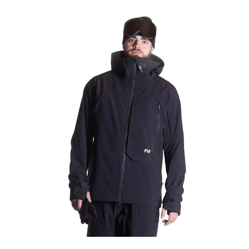FW Apparel Mens Manifest Tour Lightweight 3L Ski Jacket (Jet Black) |