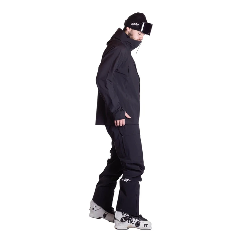 FW Apparel Mens Manifest Tour Lightweight 3L Ski Jacket (Jet Black) |