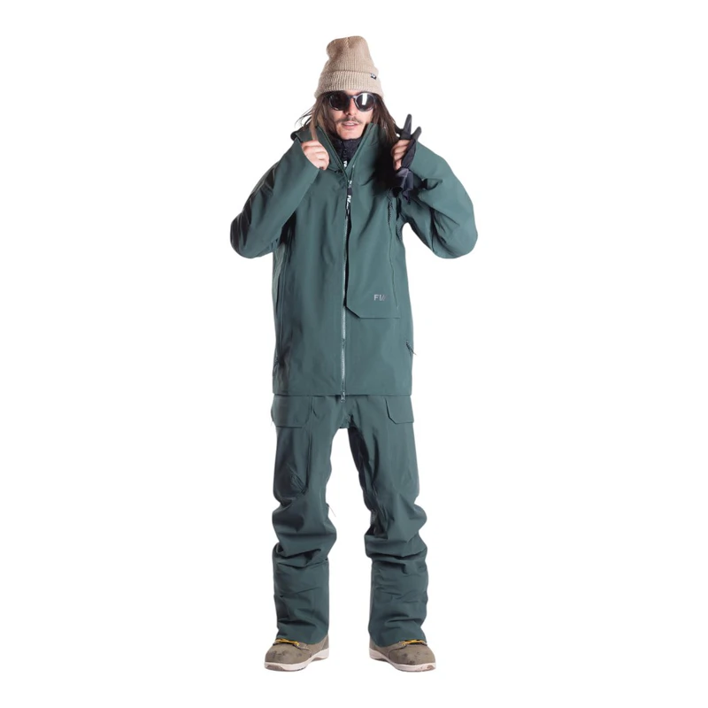FW Apparel Mens Manifest Tour Lightweight 3L Ski Jacket (Green) | Spor