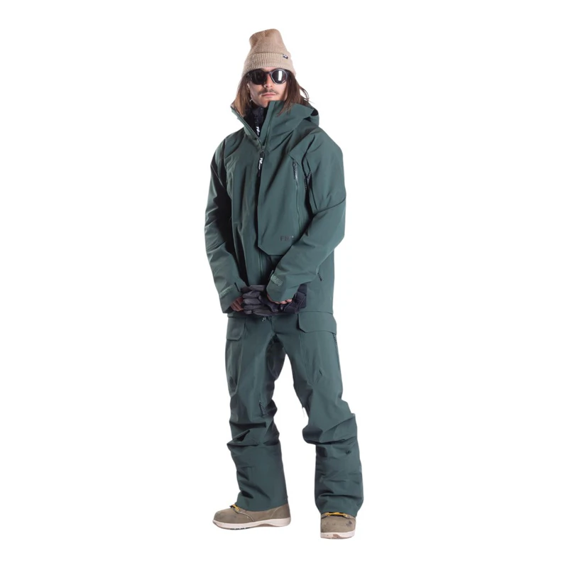 FW Apparel Mens Manifest Tour Lightweight 3L Ski Jacket (Green) | Spor