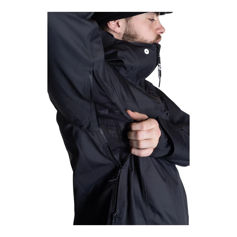 FW Apparel Mens Manifest 3L Ski Jacket (Jet Black) | Sportpursuit.com