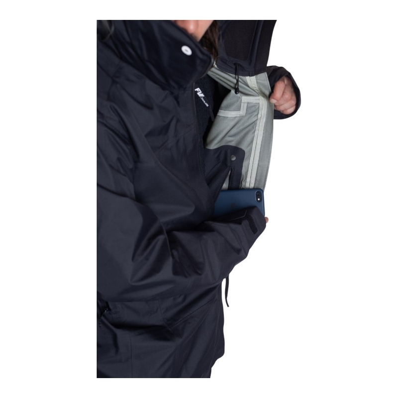 FW Apparel Mens Manifest 3L Ski Jacket (Jet Black) | Sportpursuit.com
