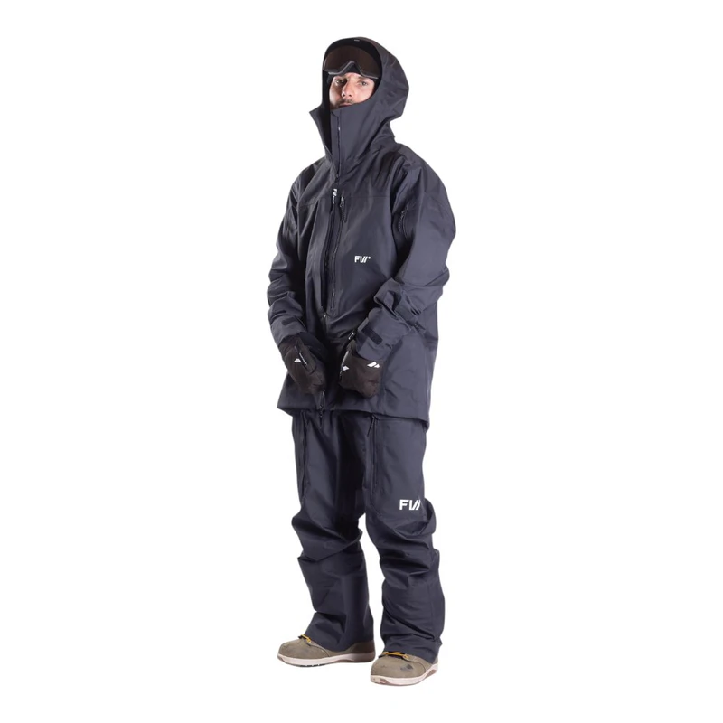 FW Apparel Mens Manifest 3L Ski Jacket (Jet Black) | Sportpursuit.com