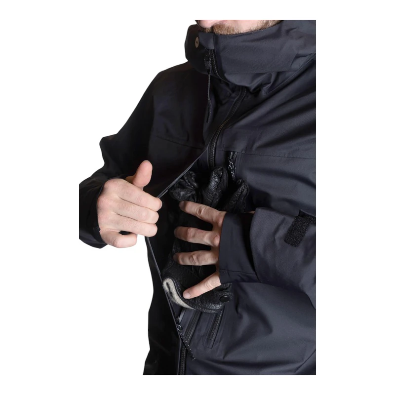 FW Apparel Mens Manifest 3L Ski Jacket (Jet Black) | Sportpursuit.com