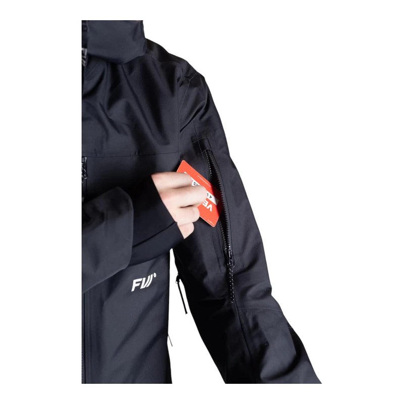 FW Apparel Mens Manifest 3L Ski Jacket (Jet Black) | Sportpursuit.com
