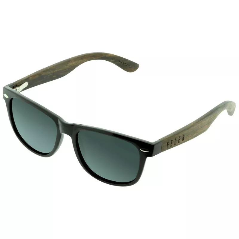 Feler Regular Hibrid Polarised Sunglasses (Black/Black Smoke) | Sportp