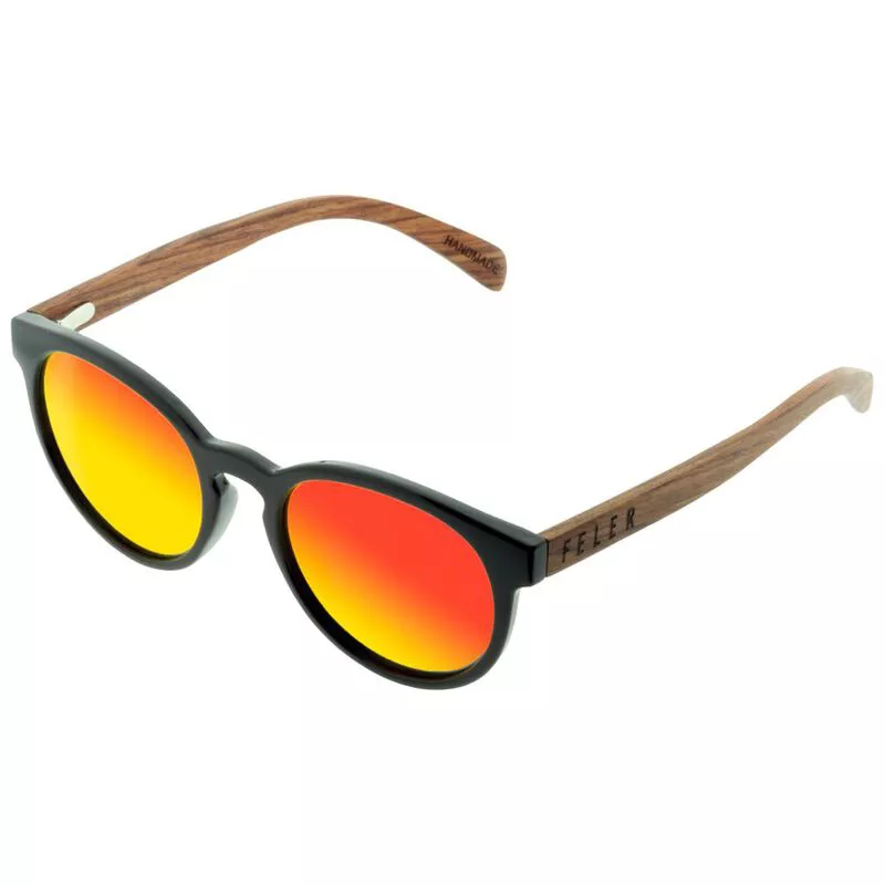 Feler Forest Hibrid Polarised Sunglasses (Black/Red) | Sportpursuit.co